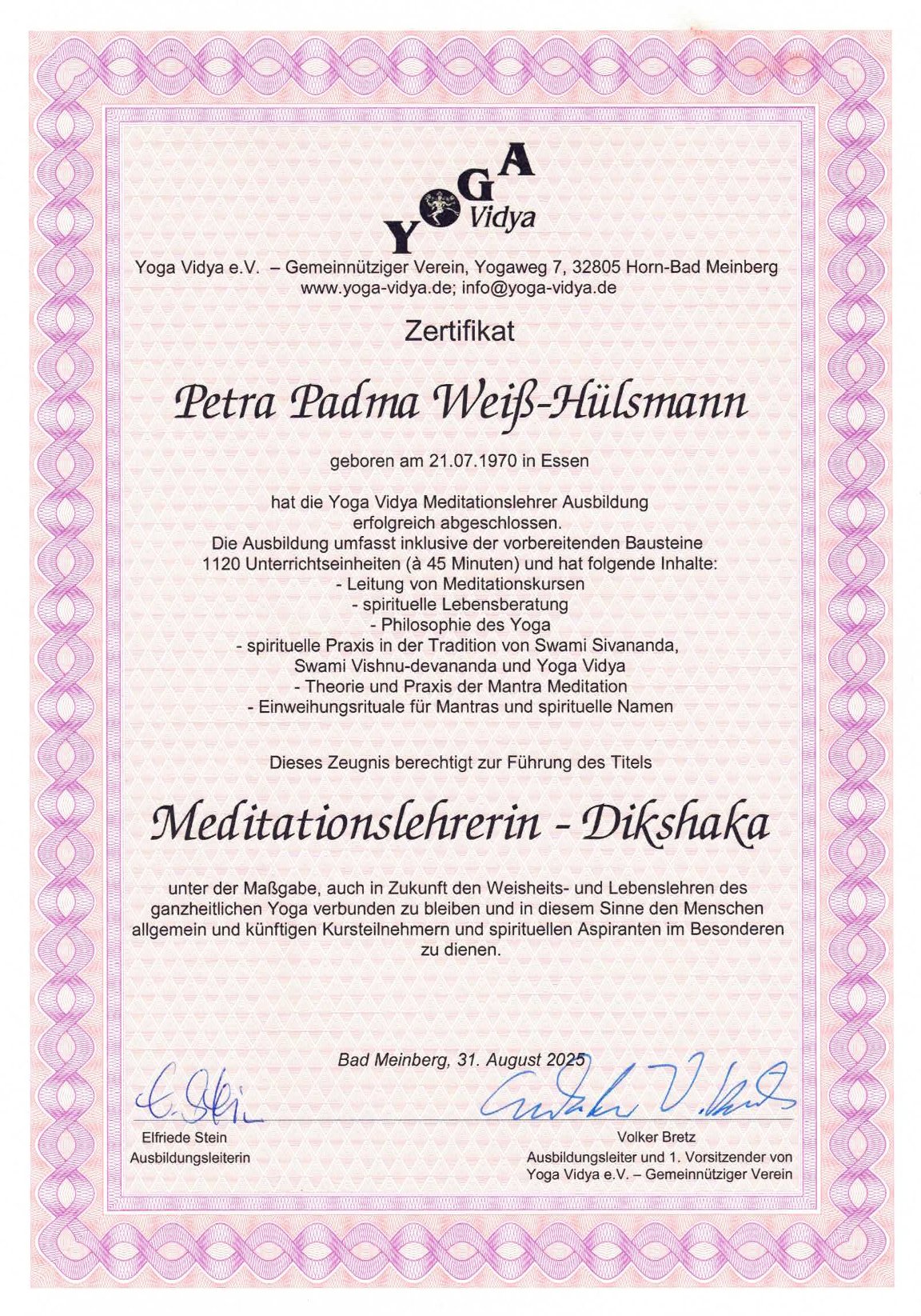 Meditationslehrer - Dikshaka